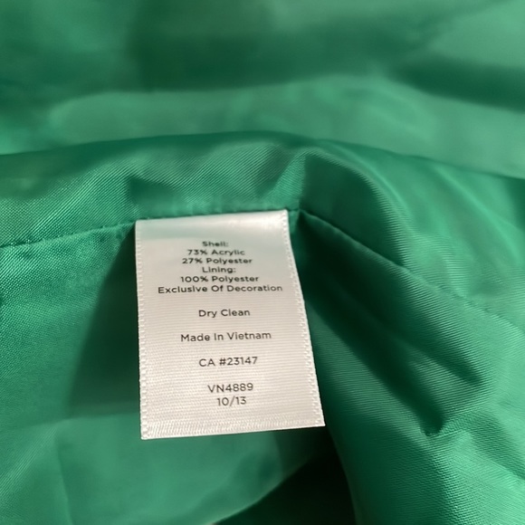 Talbots, basketweave lined skirt, size 8,‎ green - Picture 6 of 7